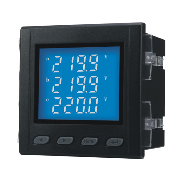 Three-phase LCD multi-function meter