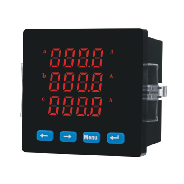 Digital three-phase ammeter